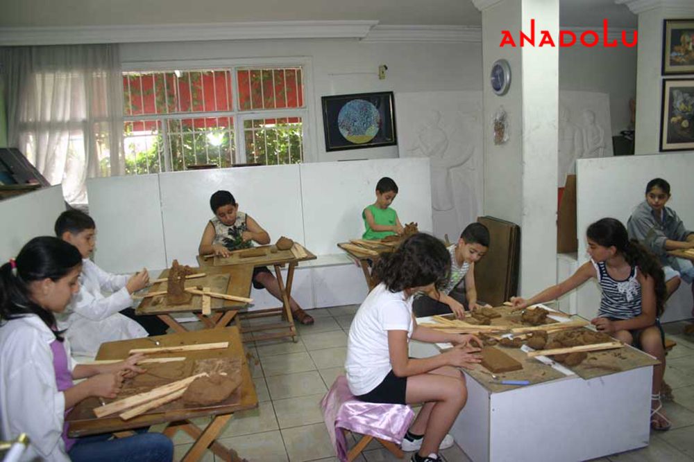 Çocuklar Heykel Eğitiminde Balıkesir