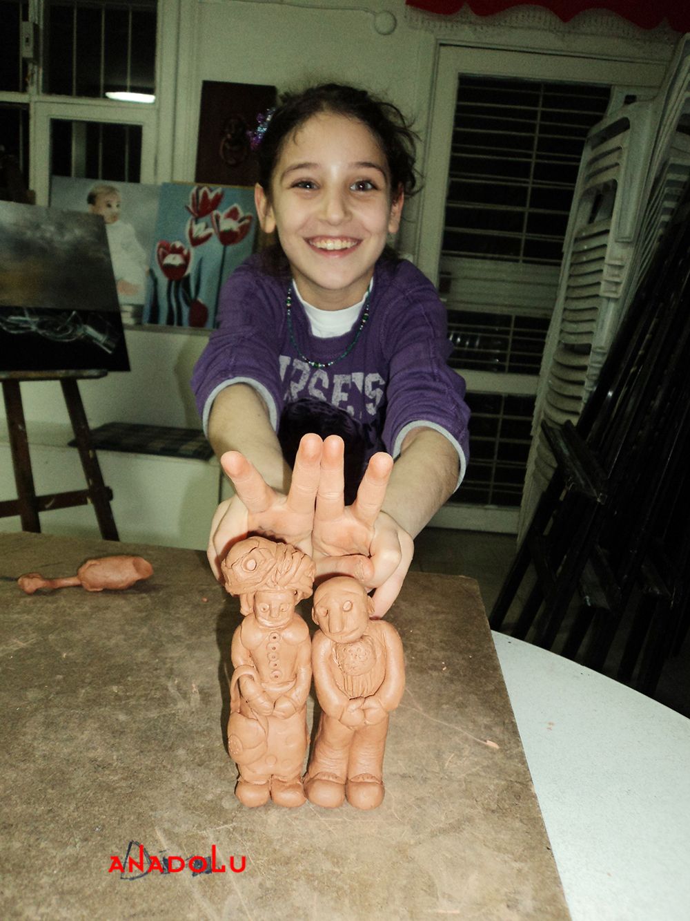 Çocuklarla Biblo Heykel Yapımı Balıkesir