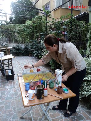 Açık Havada Ebru Çalışması Balıkesir