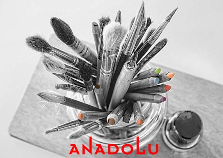 Bardak İçinde Yağlı Boya Malzemeleri Balıkesir