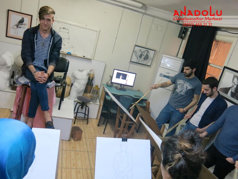 Anadolu Güzel Sanatlarda Modelden Desen Çizimleri Balıkesir
