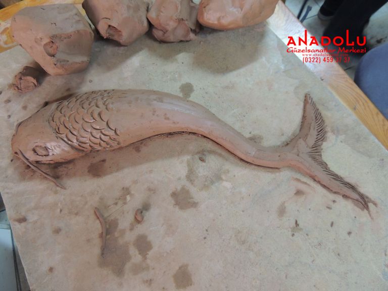 Kilden Balık Modelleme Heykel Dersi Balıkesir