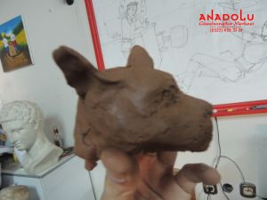 Kurt Başı Heykel Çizimleri Balıkesir