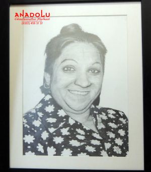 Adile Narşit'in Karakalem Çizimi Balıkesir